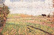 Camille Pissarro Ploughing at Eragny Sweden oil painting artist